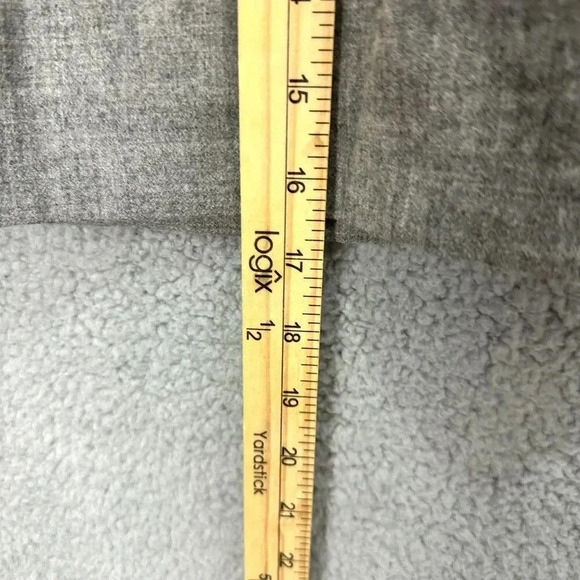 J.crew mini skirt womens 2 gray pull on wool pockets preppy career academia - Picture 5 of 7